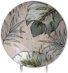 Glass plate "Blatt" (leaf)