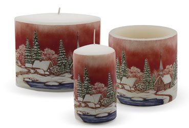 Candle serie «Winterdorf» (winter village)
