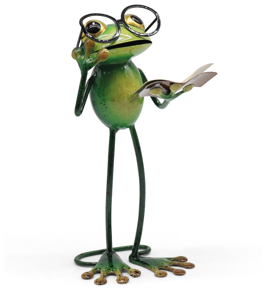 Frosch Calvin hält Vortrag