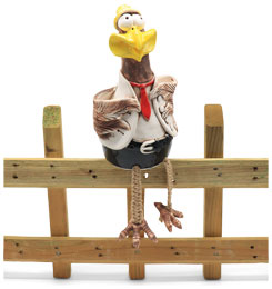 Fence-sitting vulture