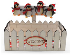 Display Box Pinguine mit Magnet, 72 Stück