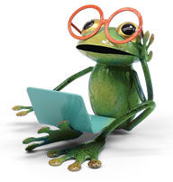 Frog Canyon with notebook