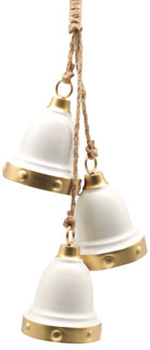 Metall-Glocke 3-er Set beige