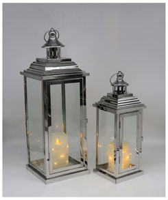 Laterne gerade 2-er Set